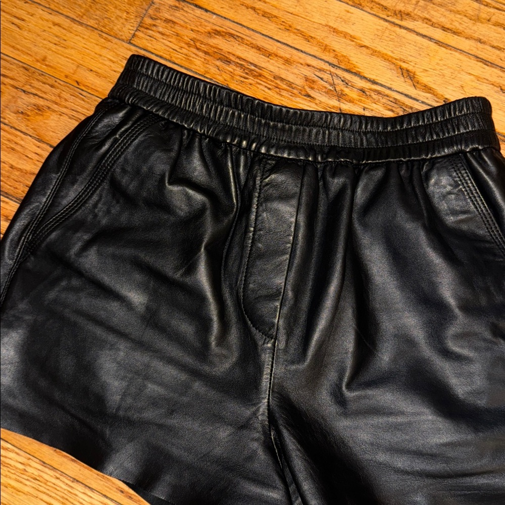 Maje Leather shorts - Picture 2 of 5
